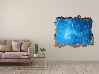 Samolepící díra na stěnu Digitální prostor za zdí