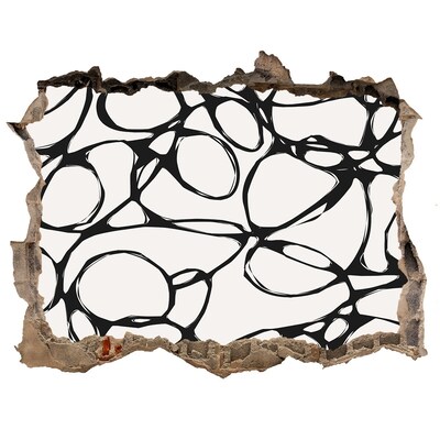 Fototapeta díra na zeď Abstraktní vzory na zdi