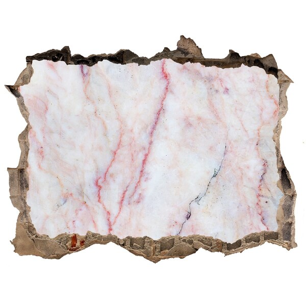 Fototapeta díra na zeď Kamenná díra s mramorovým interiérem