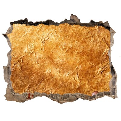 Nálepka 3D díra samolepící Zlatá díra ve zdi