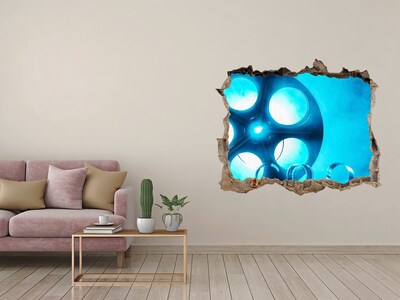 Samolepící díra na stěnu Kino v akci