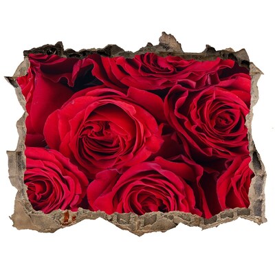 Samolepící nálepka fototapeta Růže v rozpadlé zdi