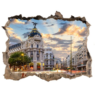 Fototapeta díra na zeď Madrid Španělsko