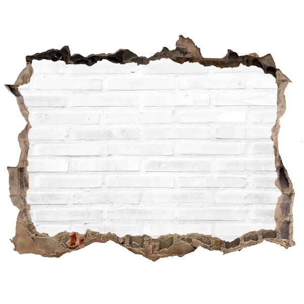 Fototapeta díra na zeď Poškozená zeď s pohledem na cihly