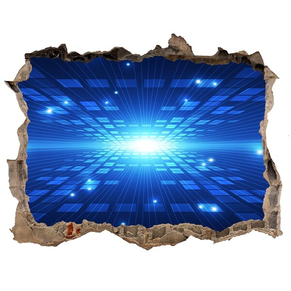 Samolepící díra na stěnu Digitální prostor za zdí