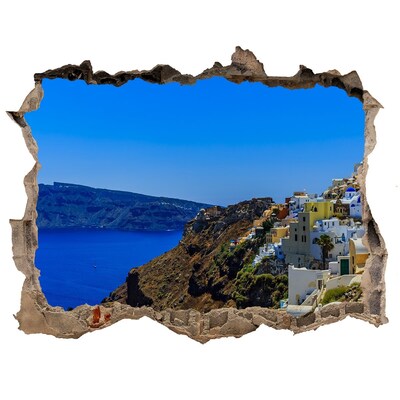 Samolepící nálepka Santorini ve slunci