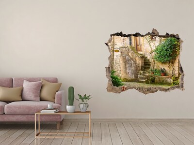 Fototapeta díra na zeď Okouzlující schody ve starobylém městě