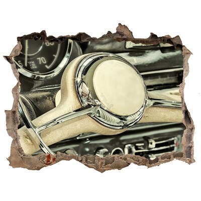 Foto fotografie díra na zeď Stylový kokpit klasického vozu