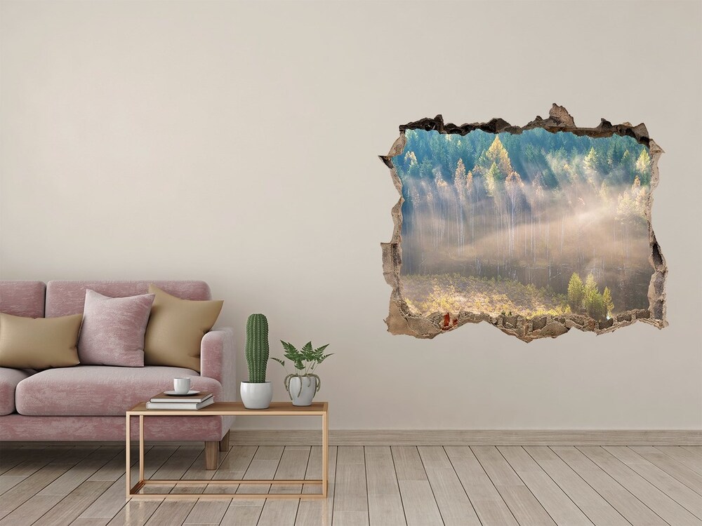 Fototapeta díra na zeď Mlha v lese