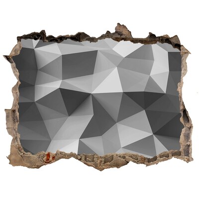 Díra 3D foto tapeta Abstrakce trojúhelníky