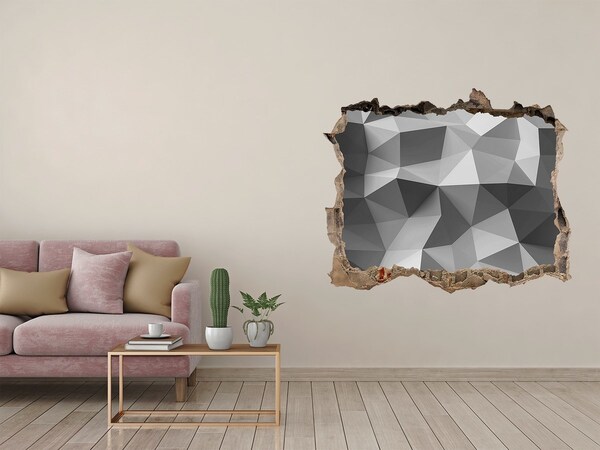 Díra 3D foto tapeta Geometrický otvor ve zdi
