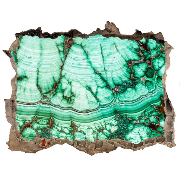 Díra 3D foto tapeta nálepka Malachitová jeskyně