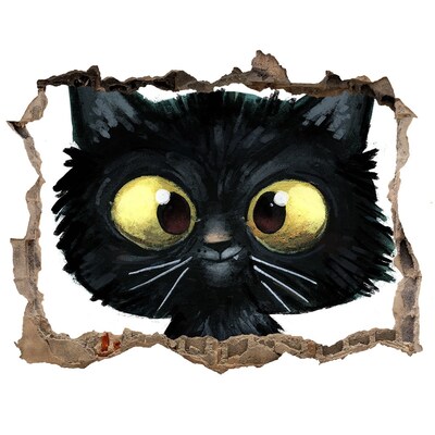 Fototapeta díra na zeď Ilustrace kočky