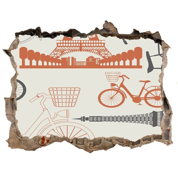 Fototapeta díra na zeď Paříž v detailu