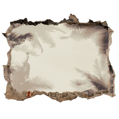 Samolepící nálepka fototapeta Tropická oáza za zdí