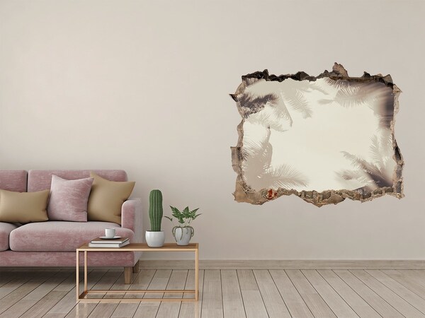 Samolepící nálepka fototapeta Tropická oáza za zdí