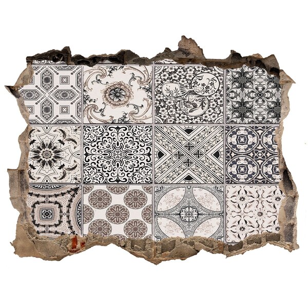 Fototapeta díra na zeď Dlaždice ve vintage stylu