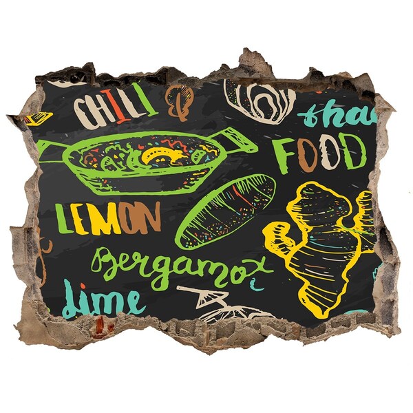 Fototapeta díra na zeď Kuchyňské inspirace