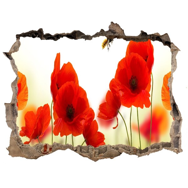 Fototapeta nálepka na zeď Květinový ráj s včelou