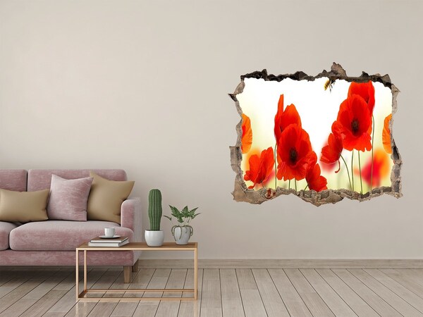 Fototapeta nálepka na zeď Květinový ráj s včelou