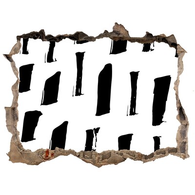 Fototapeta díra na zeď Zřícená zeď s výhledem na město