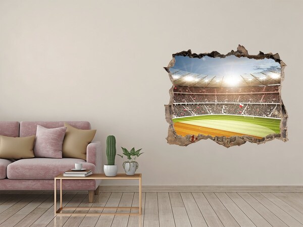 Fototapeta díra na zeď 3D Stadion v akci