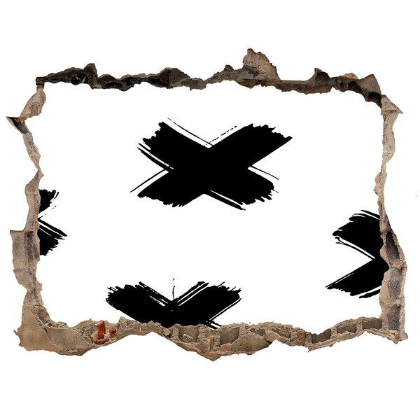 Fototapeta díra na zeď Stylová díra ve zdi