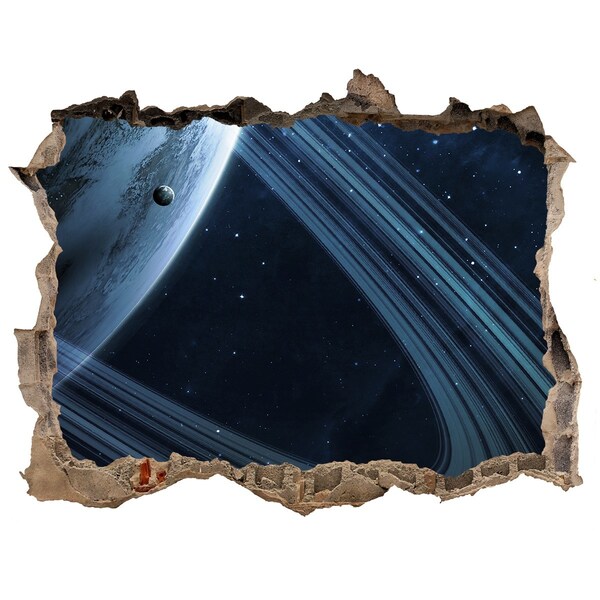 Foto fotografie díra na zeď Vesmírná díra ve zdi