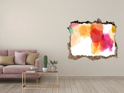 Fototapeta díra na zeď Barevná díra ve zdi