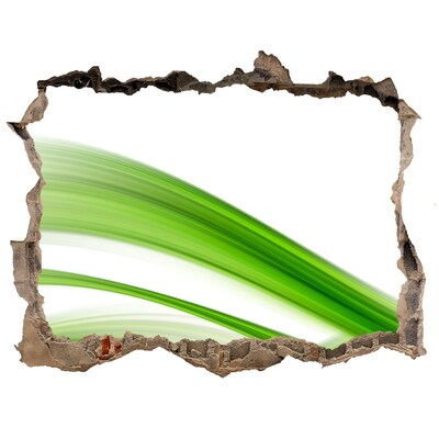 Díra 3D fototapeta nálepka Zelená louka skrz díru ve zdi