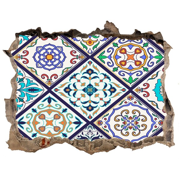 Fototapeta díra na zeď Barevný vzor na dlaždicích