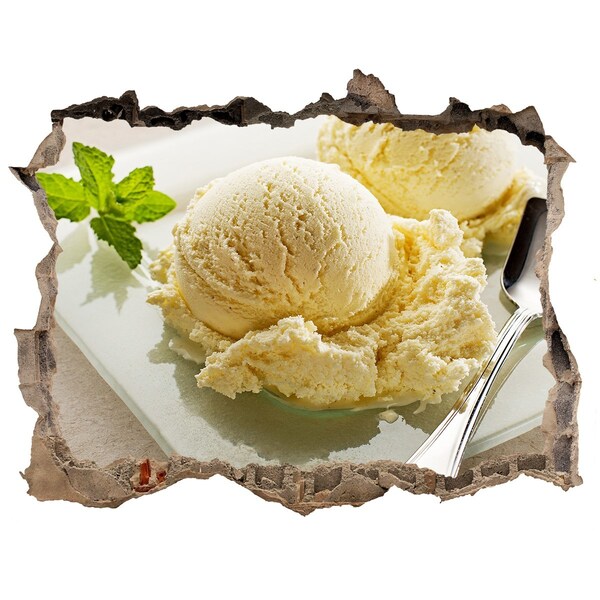 Nálepka 3D díra na zeď Ledový ráj