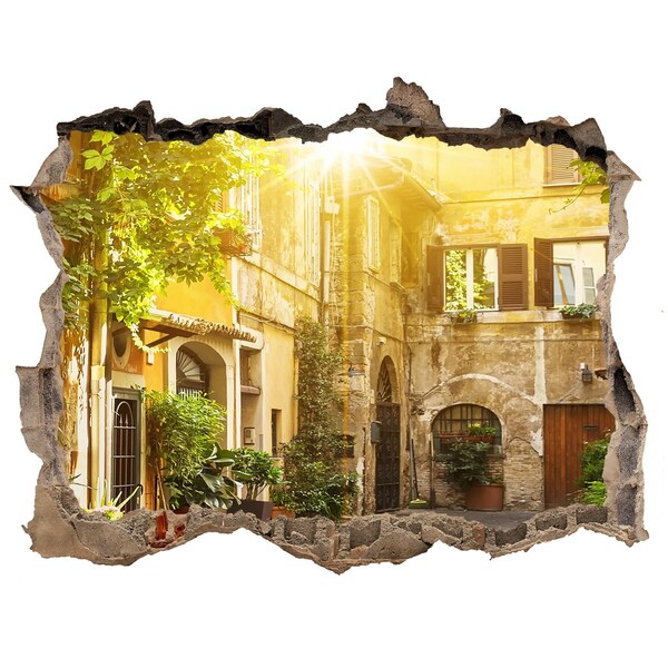 Fototapeta díra na zeď Okouzlující nádvoří ve slunném městě