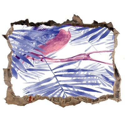 Díra 3D fototapeta nálepka Tropický ráj za zdí