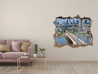 Fototapeta díra na zeď Most ve Varšavě