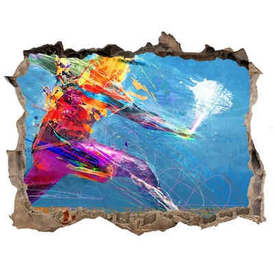 Fototapeta díra na zeď 3D Ponoření do barev