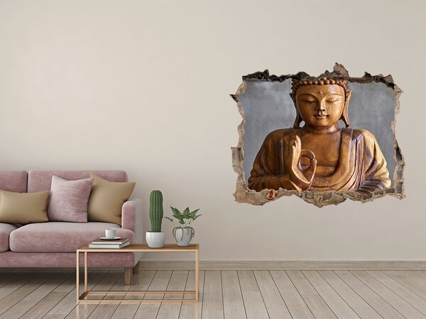 Samolepící nálepka na zeď Buddha v rozbořené zdi