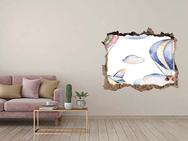 Fototapeta nálepka na zeď Let balónem nad mraky