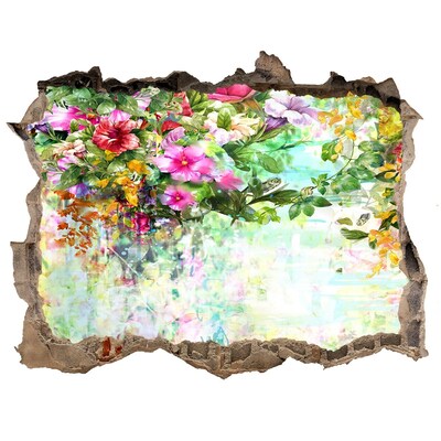 Samolepící nálepka Květinový ráj za zdí