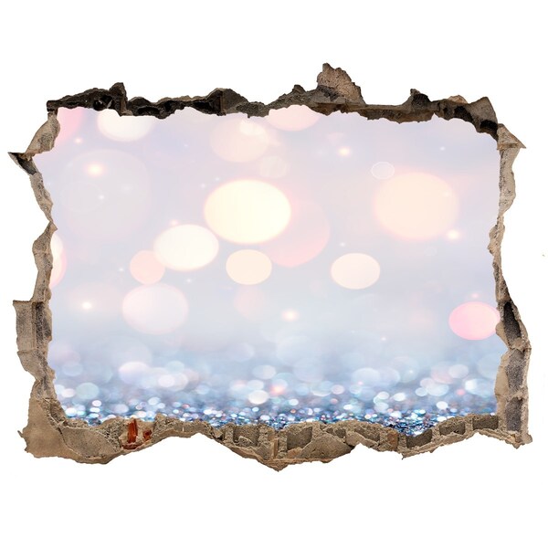 Díra 3D fototapeta nálepka Lesklý prostor za dírou