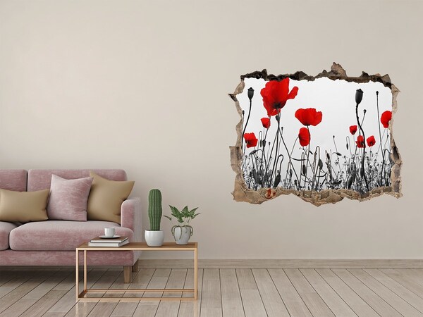 Samolepící nálepka fototapeta Květiny v ruinách