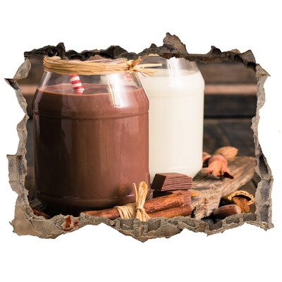 Nálepka díra na zeď Čokoládové lahůdky v přírodním prostředí