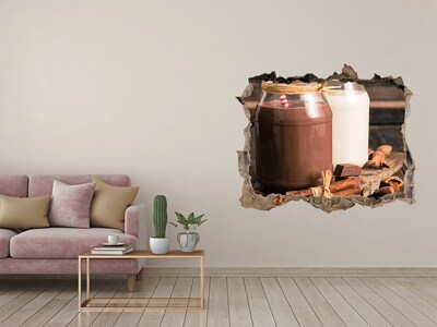 Nálepka díra na zeď Čokoládové lahůdky v přírodním prostředí