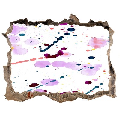 Díra 3D fototapeta nástěnná Barevný záblesk kreativity