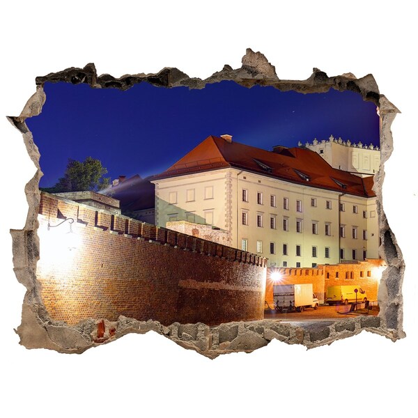 Fototapeta díra na zeď 3D Hrad v noční krajině