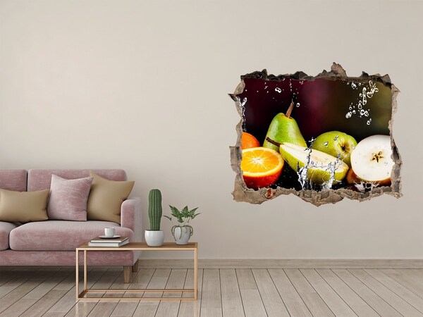 Nálepka díra na zeď Ovoce a voda