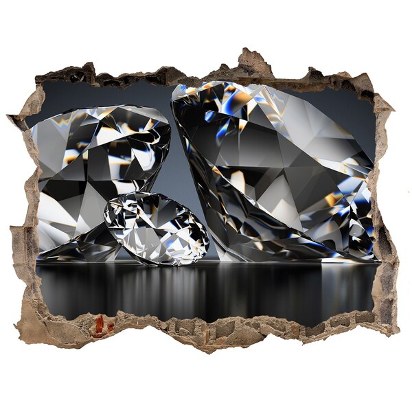 Samolepící díra na stěnu nálepka Diamantová jeskyně