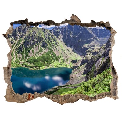 Díra 3D ve zdi na stěnu Černé jezero Tatry