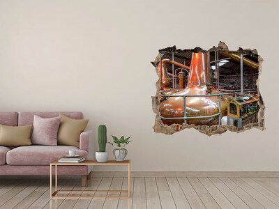 Fototapeta díra na zeď 3D Interiér palírny whisky