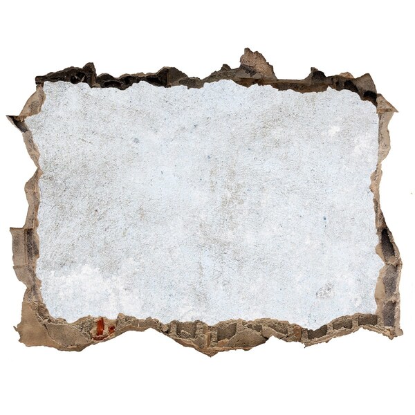 Fototapeta díra na zeď Poškozená zeď s modrým pozadím